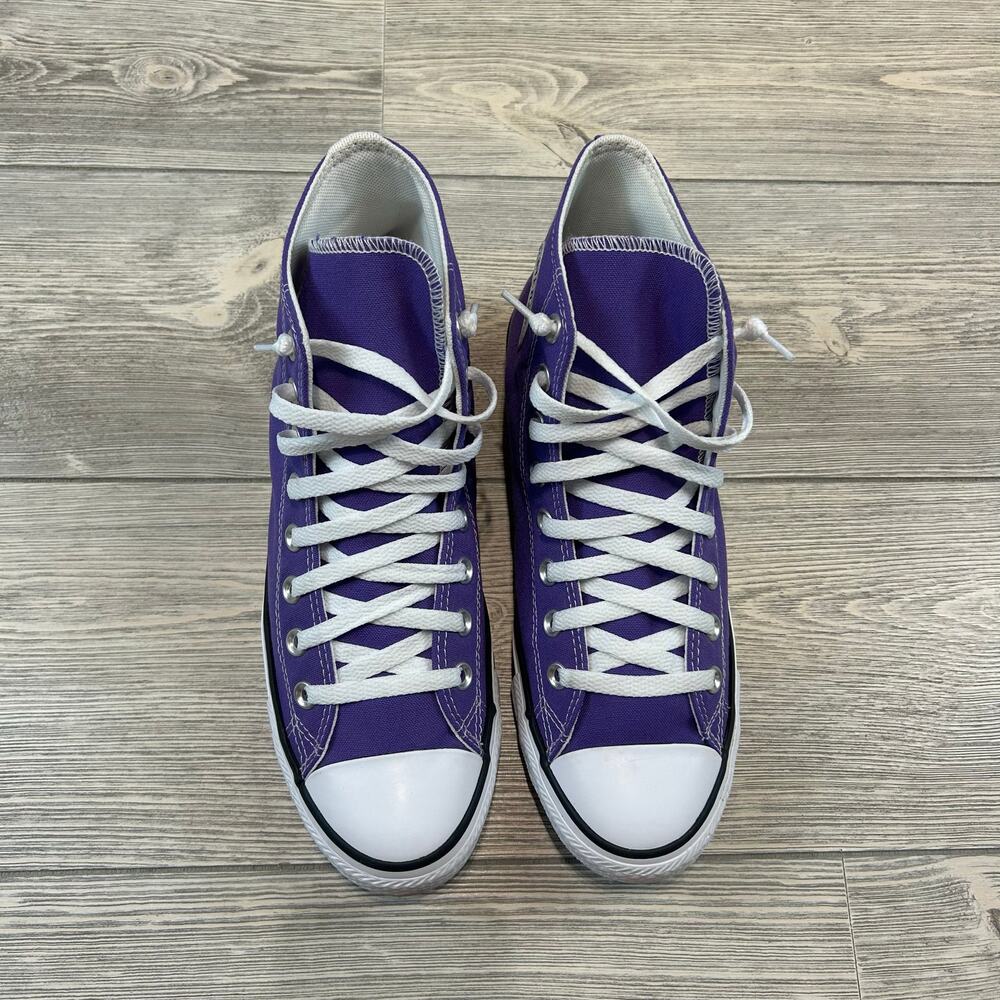 Converse All Star Chuck Taylor High Top Purple Mint Condition Women 10 Men 8 - Picture 5 of 5